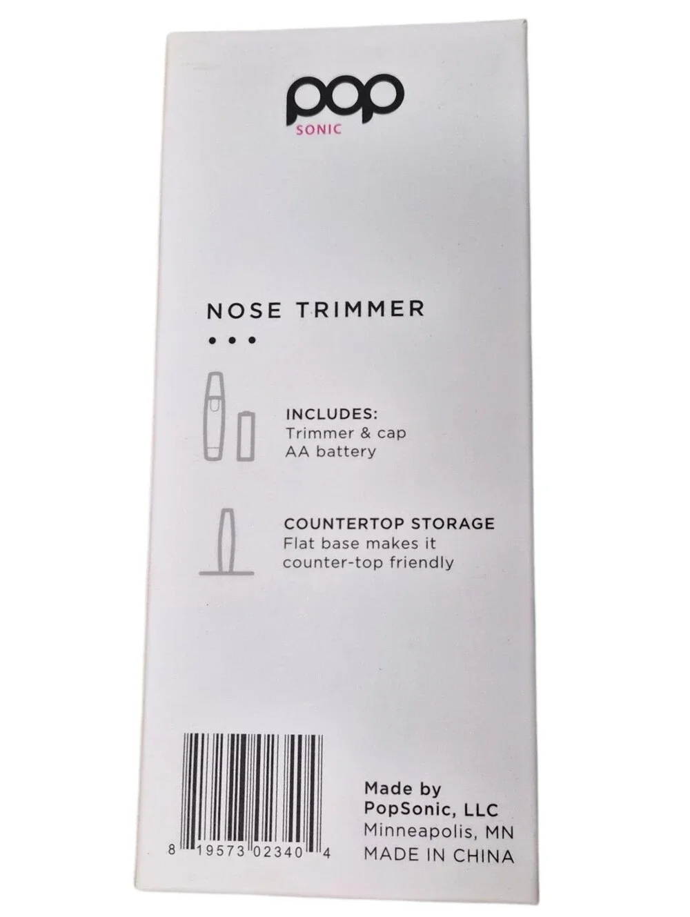 Pop Sonic Nose Trimmer Purple Personal Grooming Tool NEW Sealed